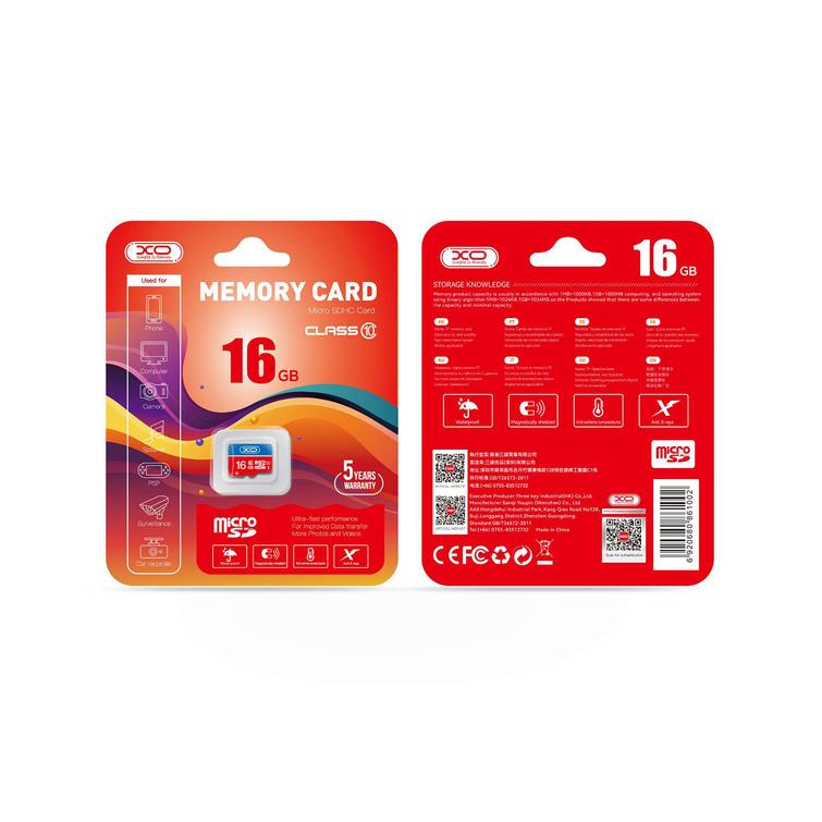 XO-muistikortti 16 Gt microSDHC luokka 10