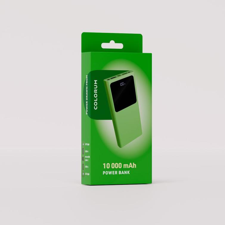COLORUM Varavirtalähde 10 000 mAh CPB10-04 xGreen