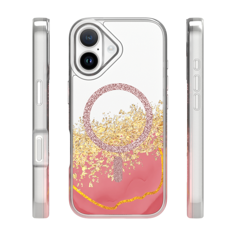 Epoxy Mag case for iPhone 16 6,1" pink