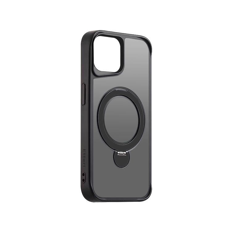 Etteri Matt Mag Ring suojakuori iPhone 15:lle 6,1" musta