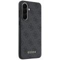 Guess HC PU 4G Classic Logo case with charm for Samsung Galaxy A37 black