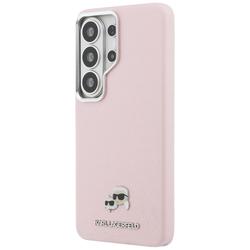 Karl Lagerfeld case Saffiano KC Metal Logo MagSafe for Samsung Galaxy S26 Ultra pink