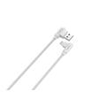 CABLE MX CORNER FAST CHARGE LIGHTNING 2.4A/1M, WHITE ANGULAR