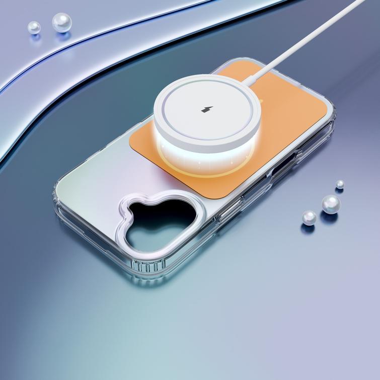 Etteri Hidden Pearl case for iPhone 17 6,3" orange