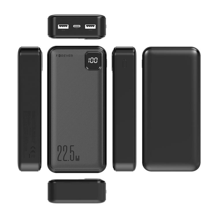 Forever TB-300L PD QC varavirtal&auml;hde 22,5W 20000 mAh musta