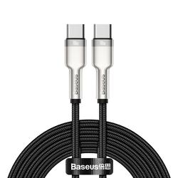 Baseus-kaapeli Cafule Metal PD USB-C - USB-C 2,0 m musta 100W