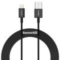 Baseus Superior USB-kaapeli - Lightning 2,0 m 2,4A musta