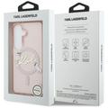 Karl Lagerfeld case IML KC Script MagSafe for Samsung Galaxy S26 pink