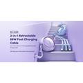 CABLE REMAX LINON SERIES 66W 3IN1 USB-C/MICRO/LIGHTNING RC-C029 PURPLE