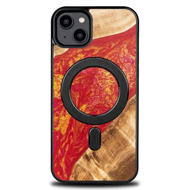 Bewoodin ainutlaatuinen iPhone 15 Plus 6,7" -suojakuori Neons Paris -v&auml;rill&auml; ja MagSafella