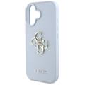 Guess Hardcase PU Grained Big 4G and Classic Logo -suojakuori iPhone 16 6,1":lle, sininen