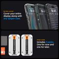 Spigen karkaistu lasi GLAS.TR "EZ FIT" FC 2-PACK iPhone 15 Pro Max 6,7" musta