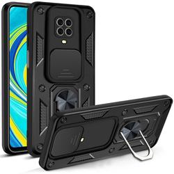 Defender Slide -suojakuori Xiaomi Redmi Note 9s / 9 Pro / 9 Pro Max -puhelimelle, musta