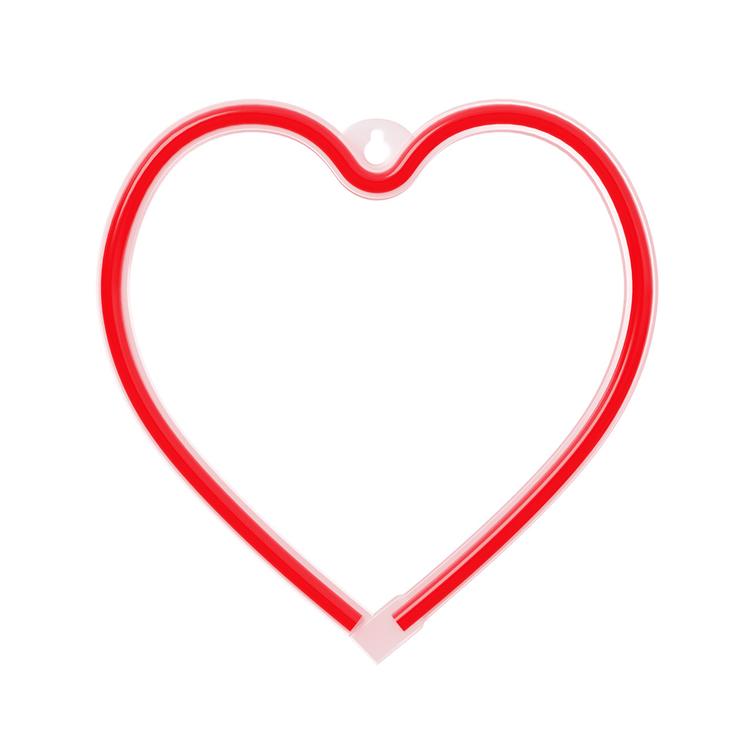 Neon LED-valo SYD&Auml;N punainen Lepakko + USB FLNE07 Forever Light