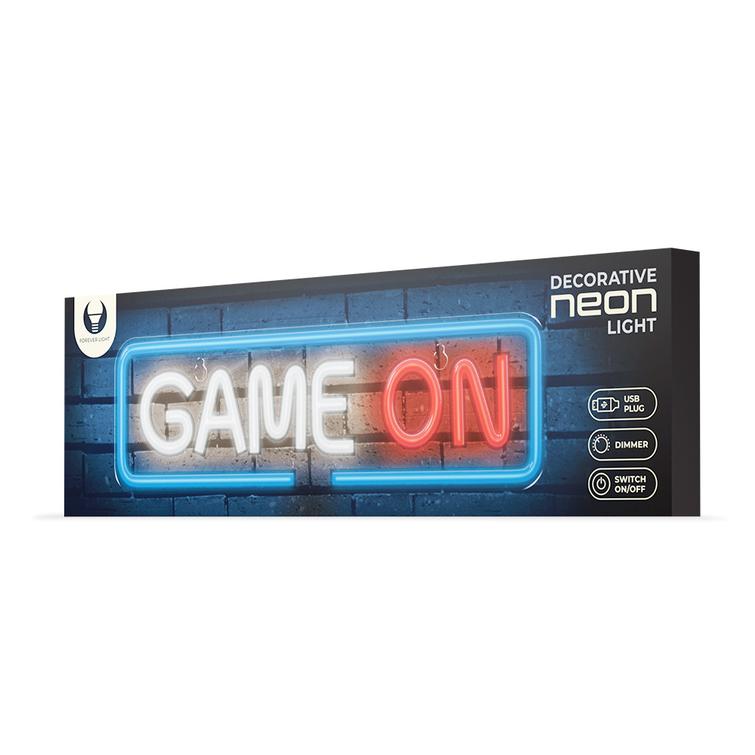Neon PLEXI LED GAME ON monivärinen FPNE23 Forever Light