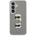 Karl Lagerfeld case Saffiano Double Heads Metal for Samsung Galaxy S26 silver