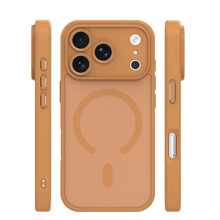 Mag Matt ruskea tarkkuusaukolla kuori iPhone 17 Pro Max / 18 Pro Max 6,9'' -mallille