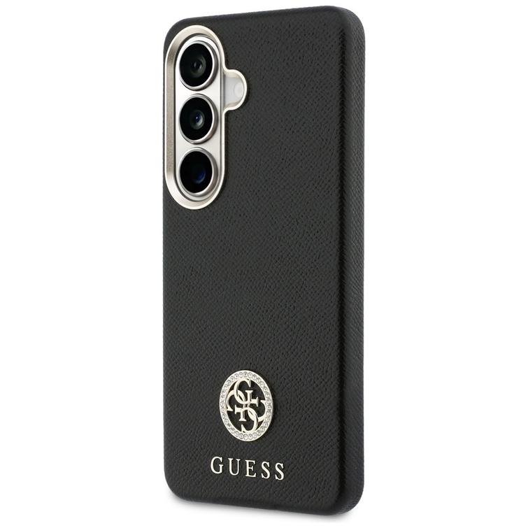 Guess case Rhinestone Round Logo MagSafe for Samsung Galaxy S26 black