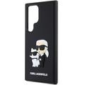 Karl Lagerfeld -suojakuori Samsung Galaxy S24 Ultralle KLHCS24L3DRKCNK musta HC 3D RUBBER KC NFT