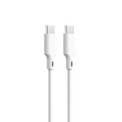 Forever kierr&auml;tyskaapeli USB-C - USB-C 1,5m 3A KR15-CC-00 valkoinen