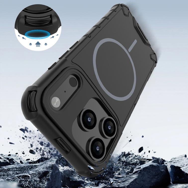 Defender 2in1 Mag -suojakuori iPhone 17 Pro Maxille 6,9" musta