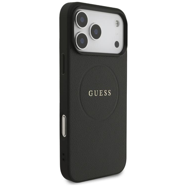 Etui Guess Grained Ring MagSafe do&nbsp; &nbsp; &nbsp; &nbsp;iPhone 17 Pro Max czarny