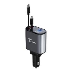 CAR CHARGER T-PHOX FLEXIT 4IN1 86W GREY