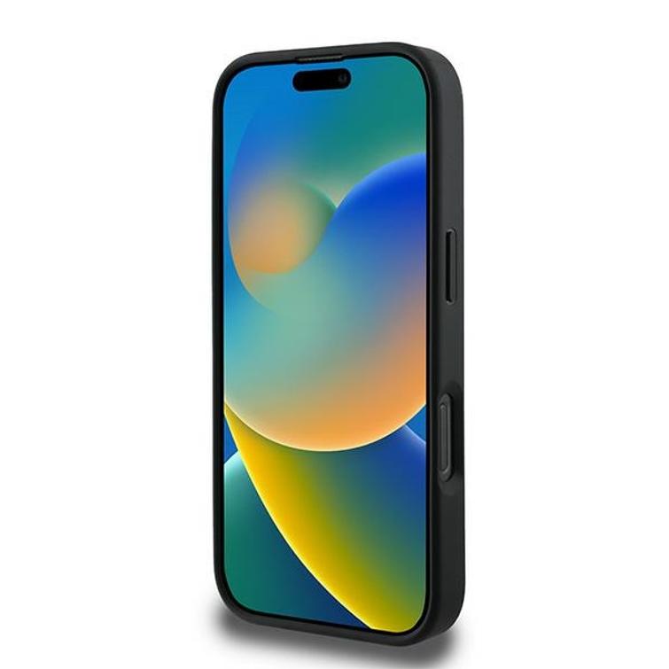 Guess iPhone 16 Pro 6,3" suojakuori GUHCP16L4GMGGR 4G:lle, iso logo, musta