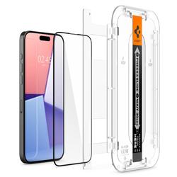 Spigen karkaistu lasi GLAS.TR "EZ FIT" FC 2-PACK iPhone 15 Pro Max 6,7" musta