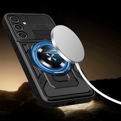 Defender Armor Mag -suojakuori Samsung Galaxy S24 / S25:lle, musta