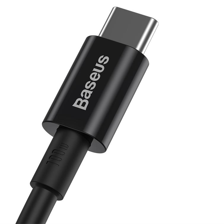 Baseus-kaapeli Superior PD USB-C - USB-C 1,0m musta 100W