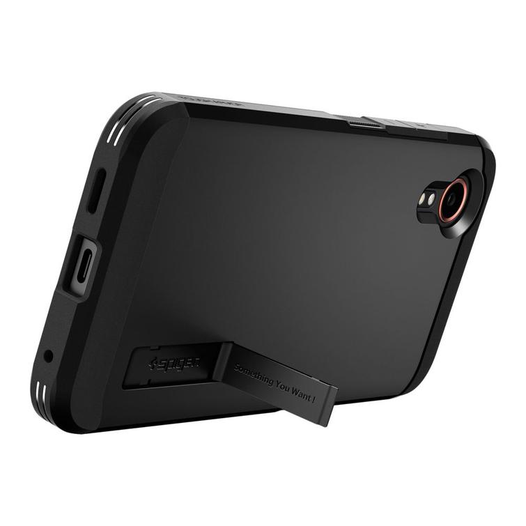 Spigen Tough Armor suojakuori Samsung Galaxy Xcover 7:lle, musta