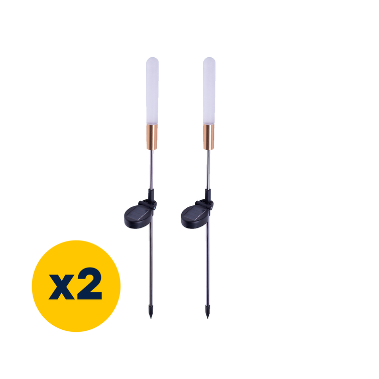 Paketti Forever Light aurinkokenno-LED-lamppu SUNARI FLS-72 kristallilamppu pyöreä 3000K 600mAh 0,72Wh Ni-MH x2