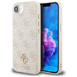 Guess HC MagSafe PU 4G Small 4G and Classic -suojakuori iPhone 16e:lle, pinkki