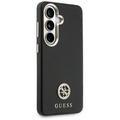 Guess case Rhinestone Round Logo MagSafe for Samsung Galaxy S26 black