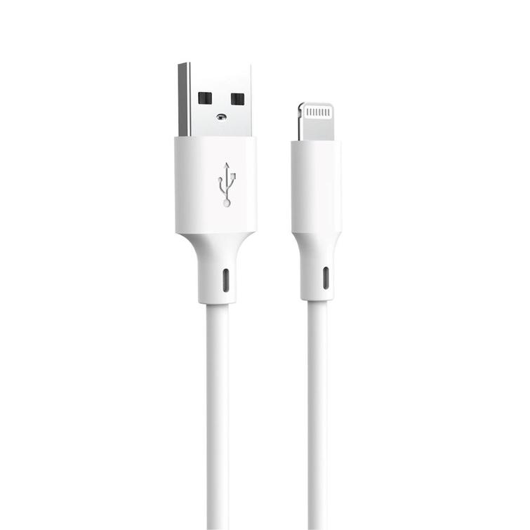 Forever kierr&auml;tyskaapeli USB-A - Lightning 1,5m 2,4A HDKR12-AL-00 valkoinen