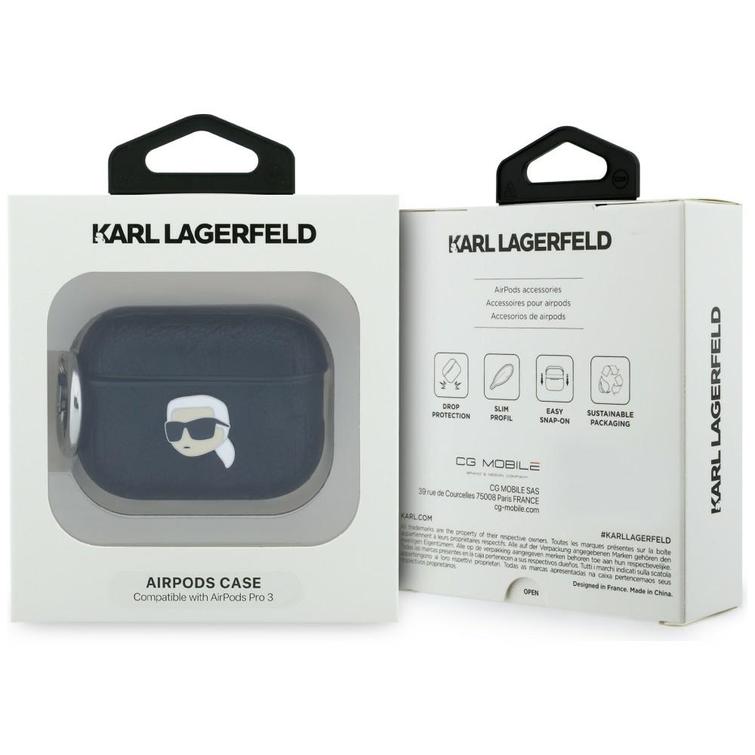 Karl Lagerfeld Monogram Karl Head for AirPods Pro 3 black