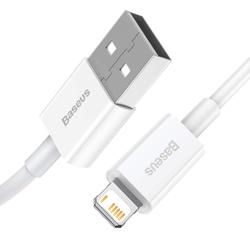 Baseus Superior USB - Lightning -kaapeli 1,5 m 2,4A valkoinen