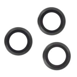 iPhone 15 Pro / 15 Pro Max -puhelimen lasit, mustat kehykset (3 kpl)