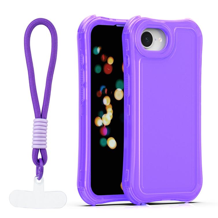 Safepop case with strap for iPhone 16e / 17e purple