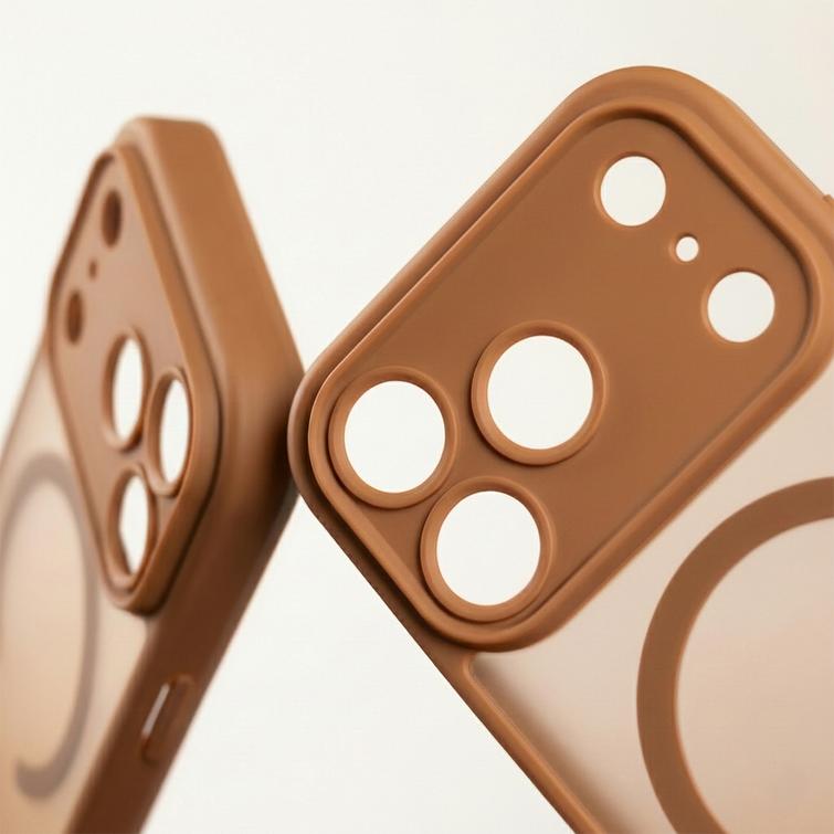 Mag Matt case for Samsung Galaxy S24 / S25 brown big hole