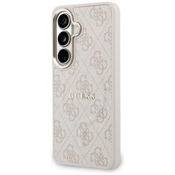 Guess case 4G Embossed Ring MagSafe for Samsung Galaxy S26 pink