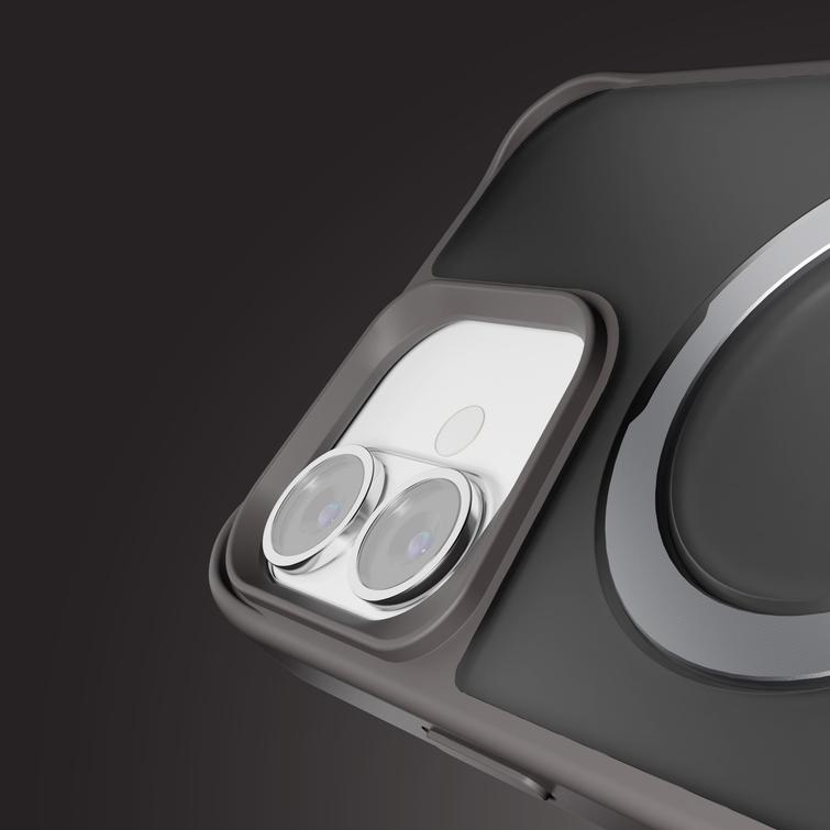 Etteri Matt Mag Ring suojakuori iPhone 16 Plus 6,7" harmaa