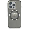 Guess Hardcase MagSafe IML Metal Mountain Logo -suojakuori iPhone 16 Pro 6,3":lle, musta