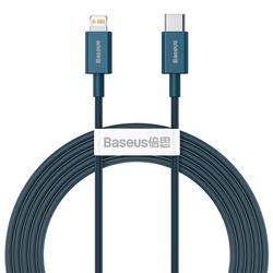 Baseus Superior PD USB-C - Lightning-kaapeli 2,0 m sininen 20W