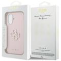 Guess HC PU FW RESIN LOGO PINK -suojakuori iPhone 17 Pro 6,3":lle