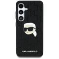 Karl Lagerfeld HC PU Monogram K. Head Pin -suojakuori Samsung Galaxy S25:lle, musta