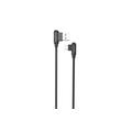 CABLE MX CORNER FAST CHARGE MICRO USB 2.4A/1M/ BLACK ANGULAR