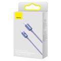 Baseus-kaapeli Crystal Shine USB-C - USB-C 1,2 m 100W violetti