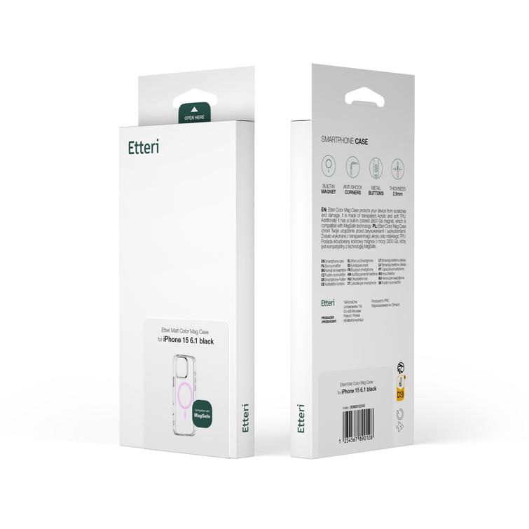 Etteri Color Mag kotelo iPhone 15 Prolle 6,1" pinkki